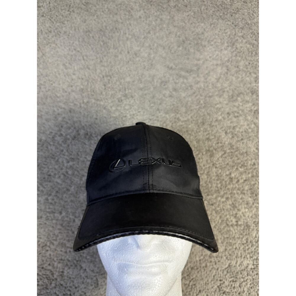 Lexus Hat Cap Strap Back Mens One Size Black Cotton Embroidered Logo Adjustable